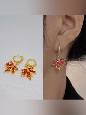 NEW Maple Leaf Drop Earrings